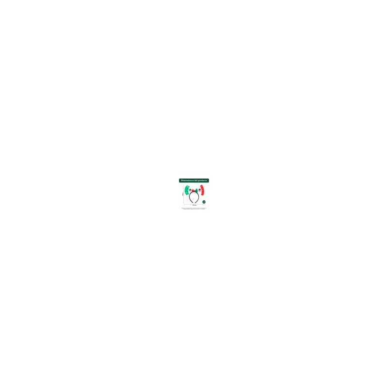 Set De 10 Diademas Con Moño De Bandera De México