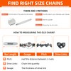 5 Pack 14 Inch Chainsaw Chain .043" Gauge 3/8" LP