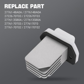 27761-4BA0A HVAC Blower Motor Resistor - AC Blower Control Module Compatible with Nissan & Infiniti - Nissan Rogue Pathfinder Sentra Maxima Titan NV1500 NV2500 NV3500 G20 I30 JX35 Q45 QX4 QX60