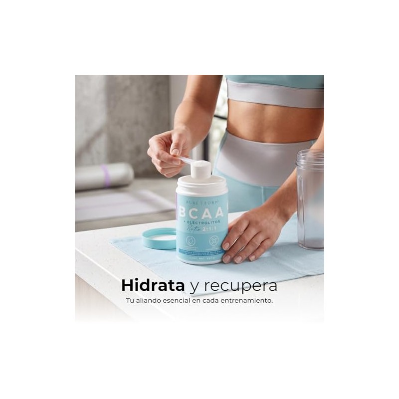 Pure Form BCAA Electrolitos BCAA Suplemento en polvo con Electrolitos