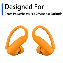 NANLANFAN Replacement Silicone Ear Tips for Powerbeats Pro 2, 6 Pairs (S/M/L, Orange)