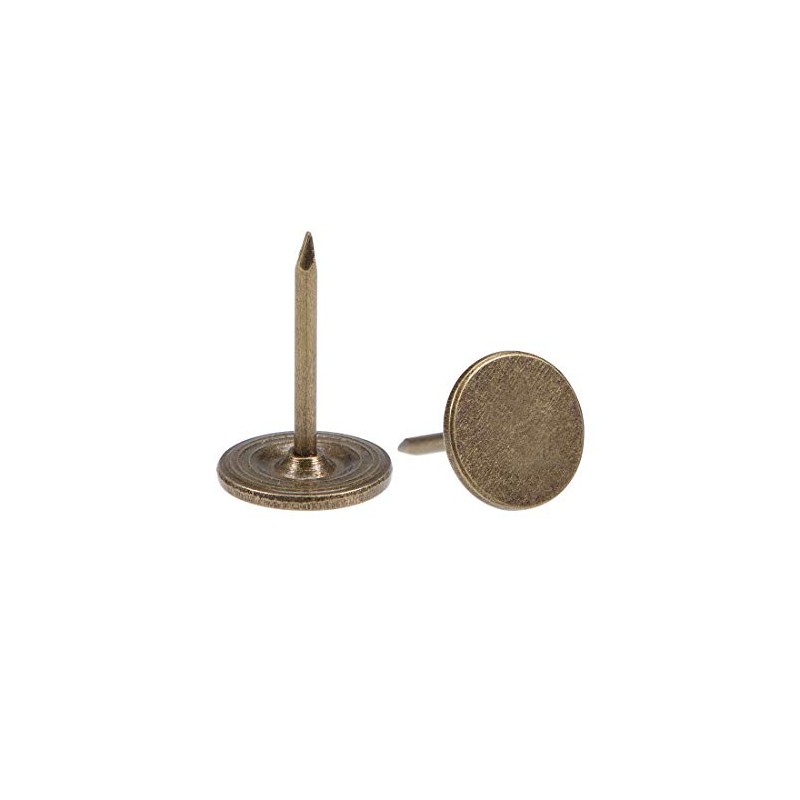sourcing map Upholstery Nails 11 mm x 17 mm Flat