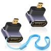 Duttek 8K 90 Degree Micro HDMI to HDMI Adapter, UP