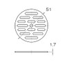SANEI Drain Dish Diameter 2.0 inches (51 mm) H40F-51