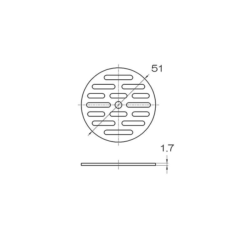 SANEI Drain Dish Diameter 2.0 inches (51 mm) H40F-51