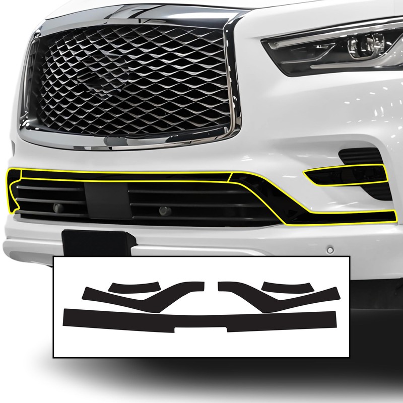 BOGAR TECH DESIGNS for Infiniti QX80 2018-2024 Lower Front Chrome