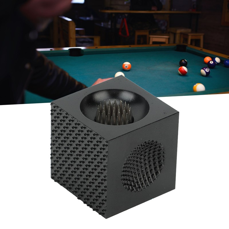 Pool Cue Tip Repair Tool Multifunctional Cube Shape Aluminum Alloy