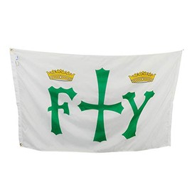 3x5' Christopher Columbus Flag, Durable All-Weather Nylon, Reinforced Fly End Stitching, Proudly Made in the USA