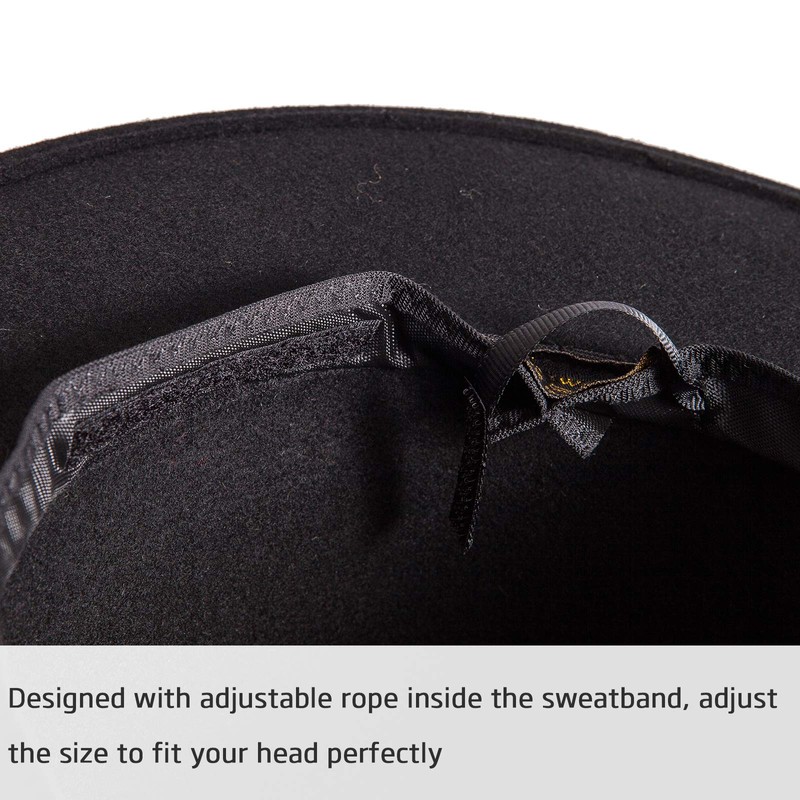 LADYBRO Fedora Hats for Women Wide Brim Hat, Incld 3