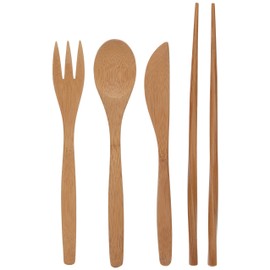 To-Go Ware Bamboo Travel Utensils - Utensil Set with Carrying Case, Hijiki