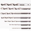 7-Piece 2-8 mm HSS Universal Drill Bit Set Hex Shank