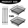 2 Pcs Deck Railing Bird Feeder Tray for Balcony 7