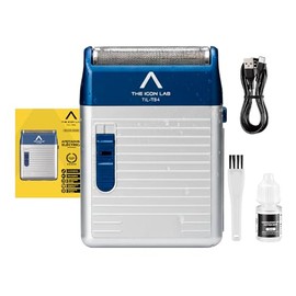 THE ICON LAB | Afeitadora Eléctrica Inalámbrica | Motor 6 200 RPM | 150 Min de Uso | 2 Cuchillas Magnéticas “Panales” | Resistente al Agua | Indicador LED | Carga USB | Máquina de Afeitar para Hombre