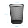 DIVCHI Circular Mesh Wastebasket Trash Can, Waste Basket Garbage Can