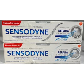 Sensodyne (2 PACK) Sensodyne Toothpaste, 100g (3.5 oz.) - Spanish Label - (DAMAGED BOX)