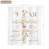 LIGHTINHOME Inspirational Shower Curtain 60Wx72H Inches,Christian Bible Verses Bathroom Decor,