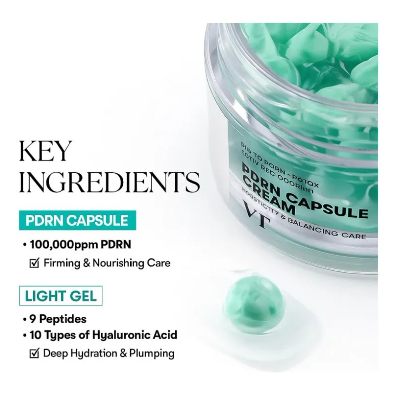 Crema Hidratante Facial Hidratante Green Pdrn En Cápsulas @