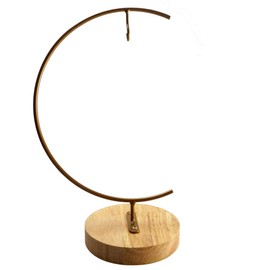 YEARCHY Hanging Ornament Display Rack Stand Hook Chrismas Ornament Party Decoration Holder Pot Hanging Terrarium Home Office Decor Hanger (1, Gold)