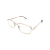 Calabria R754 Rectangle Metal Reading Glasses +2.00 Gold Men Designer