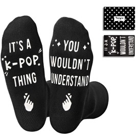 HAPPYPOP K-Pop Gifts for Men Women - Music Socks Kpop Lovers, Gifts for Kpop Fans, Kpop Merch Korean Drama Gifts for Teens