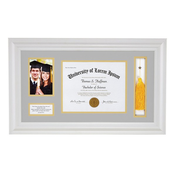 Creative Brands Heartfelt - Inspirational Keepsake Diploma and Photo Frame,
