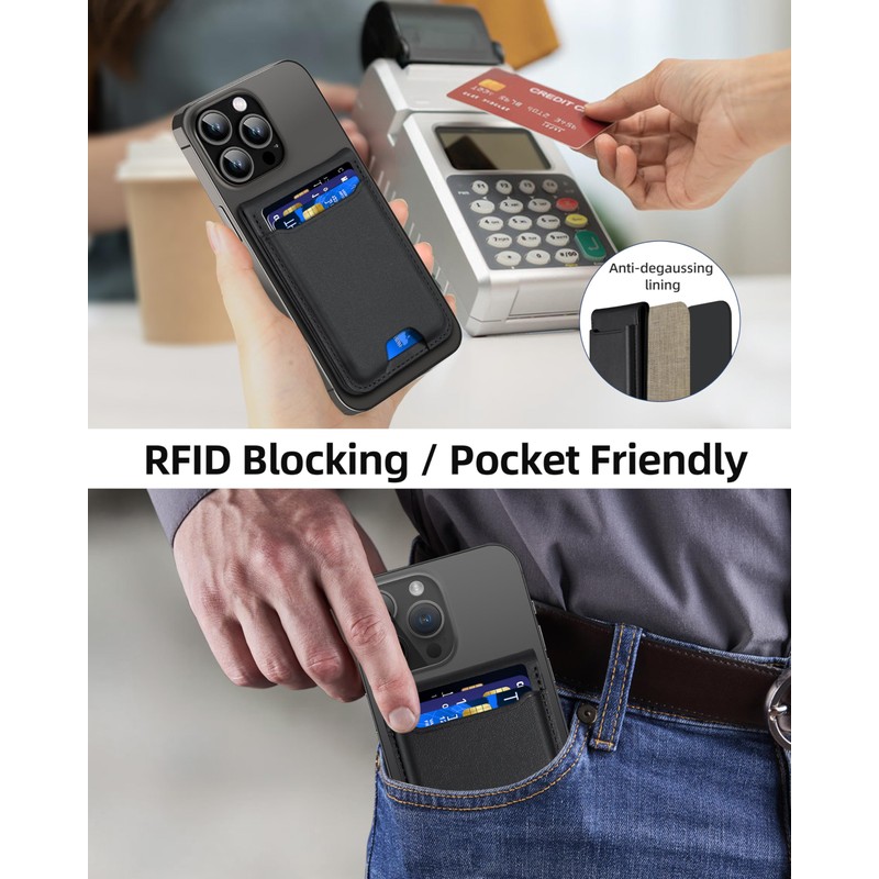 for Magsafe Wallet, Works with Apple Find My, Strongest Magnetic