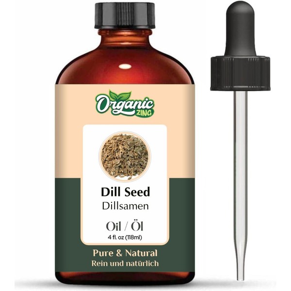 Bio-Zing-Dillsamenöl (Anethum Graveolens) | Reines und natürliches Trägeröl für Hautpflege,