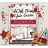 40th Party Quiz Game | A fun, entertaining party activity