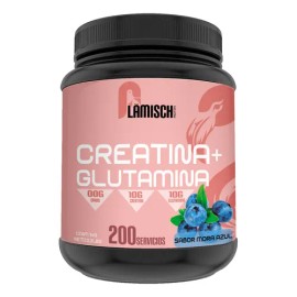 Creatina + Glutamina 1 Kg Flamish Pre Entreno 50servicios