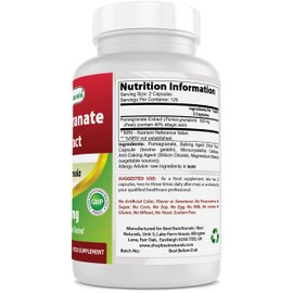Best Naturals Pomegranate Extract 250 mg 250 Capsules (250 Count (Pack of 2))