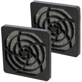 Aerzetix: 2 x PC Computer Cooling Fan, Protection Grills 92x92 mm and a Dust Filter 45ppi