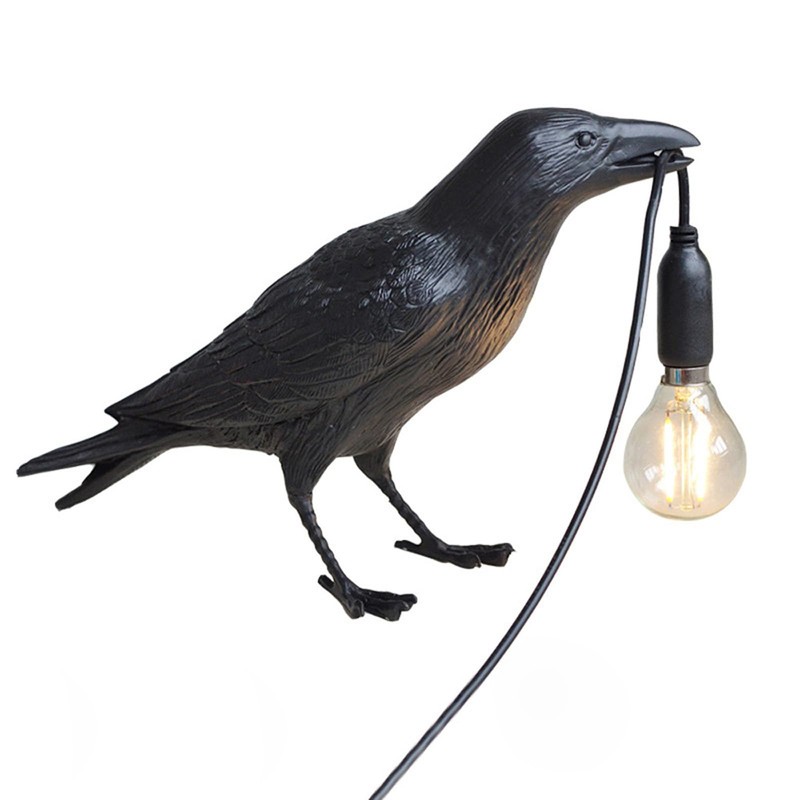 NorDiem Crow Table Lamps Bird Desk Lamp Bedroom Wall Sconce