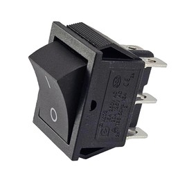 ON/ON Rocker Switch 6 Pin 16A 250V AC/DC Device Switch Black