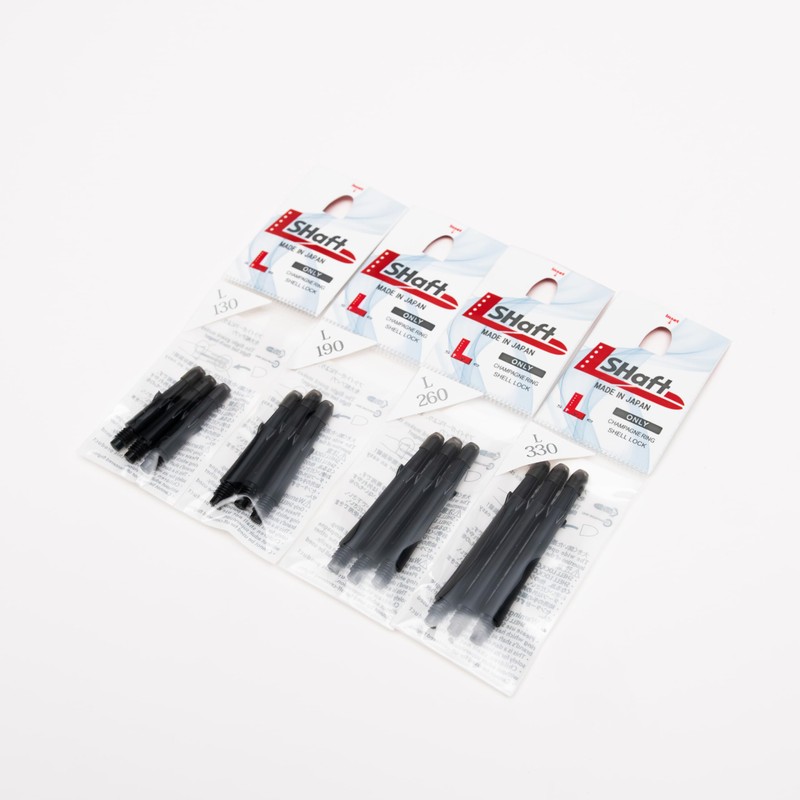 L-style l-shaft locked straight black 190 32mm