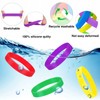 THXIY 50PCS 7'' Silicone Wristbands for Kids Teens, Kids Blank