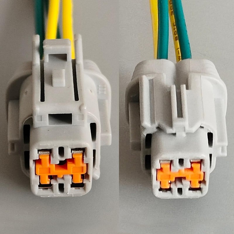 Micarun 2 Pcs Radiator Cooling Fan Wiring Harness Side Connector