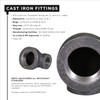 Supply Giant CTF54H 3" x 2" Cast Iron Threaded 90