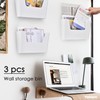 YOHOM No Drilling File Holder Wall Mails Magazines Organizer Adhesive