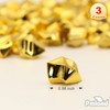 PMLAND Gold Acrylic Ice Rocks -550 Pcs 2.25 Quarts Bulk