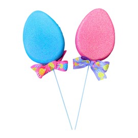 Regent Glitter Easter Egg Pick Floral Arranging Easter Plants Flower Pot Floral Bouquets Tabletop Décor Spring and Easter Themes