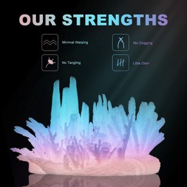 ERYONE Glow in The Dark Multicolor PLA Filament 3D Printer Filament Color Change 1.75mm +/-0.03mm 1kg (2.2lbs)/Spool, Glow Rainbow