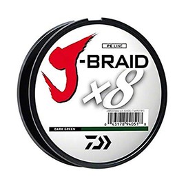 Daiwa Unisex Adult JBGD8U80-300DG J-Braid Grand 8X Filler Spool 300yds 80lb Test Fishing Line Dark Green
