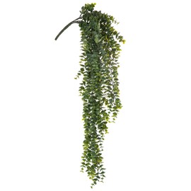 Plastic Hanging Eucalyptus Bush - Artificial Greenery for Floral Arrangements, Wreaths & More - Fake Eucalyptus Decor for Indoor or Outdoor Planters - Faux Vines for Room Decor or Event Ornaments