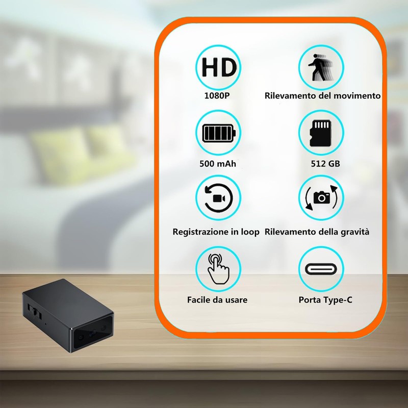 Home Mini Security Camera - HD 1080P Security Camera -