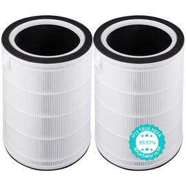 Byseacore Replacement Filter Compatible with TCL Breeva A3 & A5 Air Purifier, 4-in-1 Filtration with Activated Carbon, 2 Count