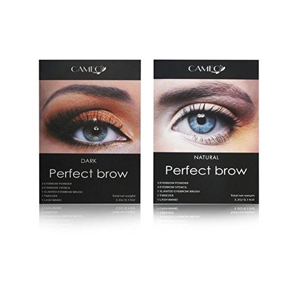 Cameo Perfect Brow Makeup Natural & Dark Brown (Pack of Two)