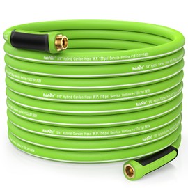 RAINPOINT Garden Hose 100ft - lightweight Heavy Duty Water Hose with Swivel Handle - Flexible, Hybrid Rubber, 5/8", Male to Female