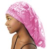 Donna Gorro Ducha Mujer Reutilizable Impermeable Accesorio Viaje Spa Trenza Rosa