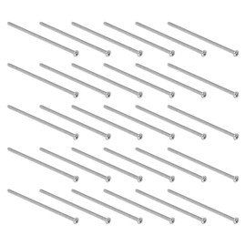 QUARKZMAN M3 Pan Phillips Screw Phillips Head x 60 Pieces Fastener Screws 304 Stainless Steel for Precision and Industrial Machines, Silver Tone 70 mm Length