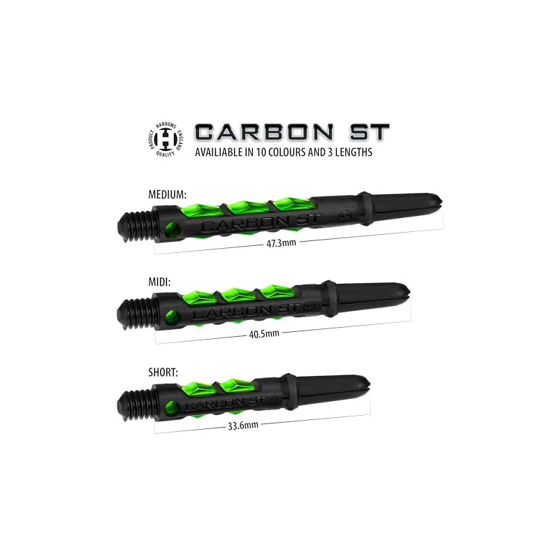 Harrows Darts 3 x Sets of Carbon ST Dart Stems